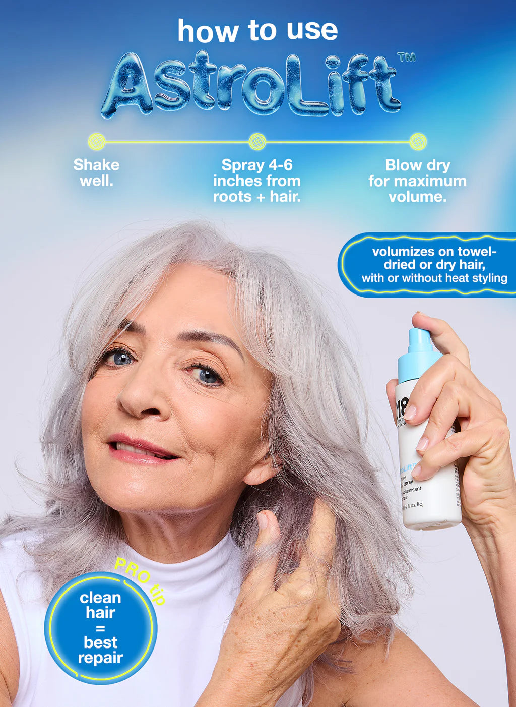 K18 | AstroLift™ reparative volume spray
