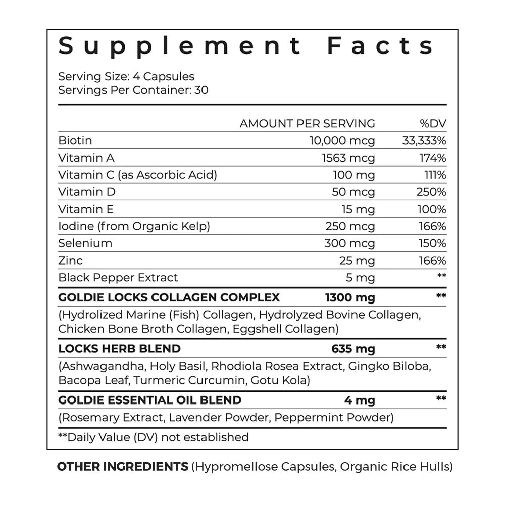 Goldie Locks | Hair Supplements