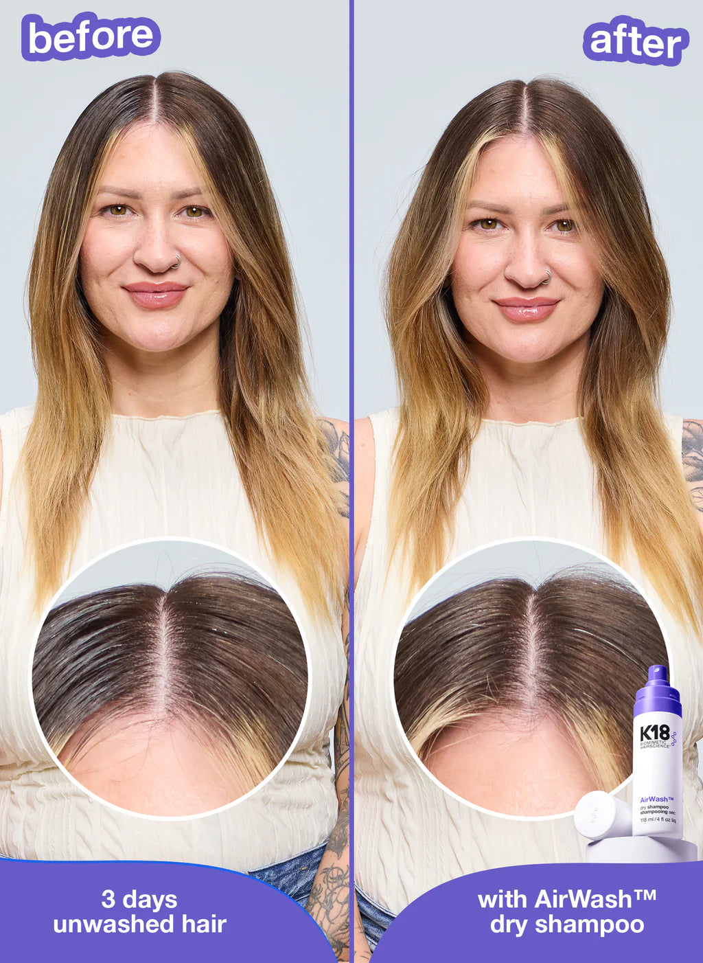 K18 | AirWash™ dry shampoo
