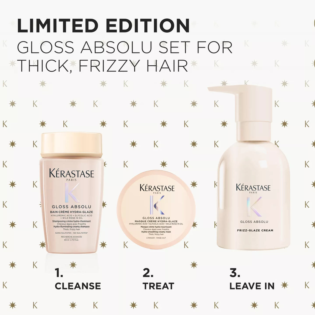 Kérastase | GLOSS ABSOLU HOLIDAY TRIO SET FOR THICK, GLOSSY HAIR (Limited Edition)