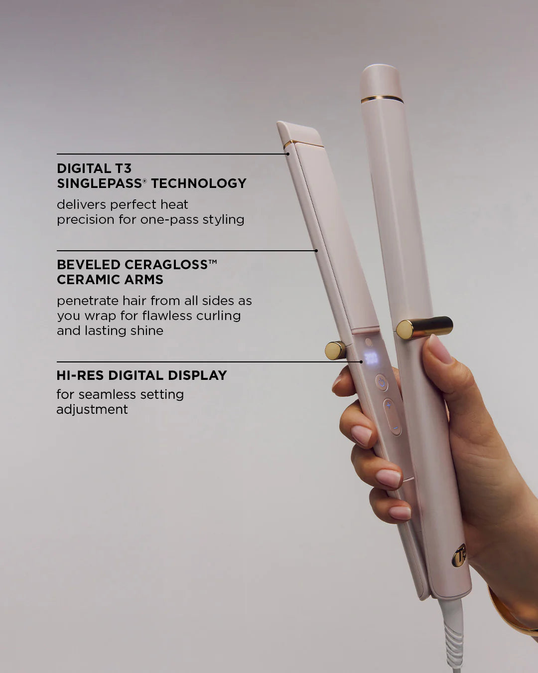 T3 Micro | Curling Iron | CURLING STRAIGHTENER