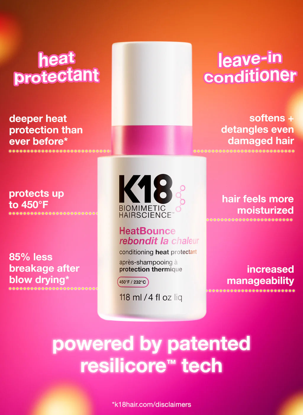 K-18 | Heat Bounce Conditioning Heat Protectant